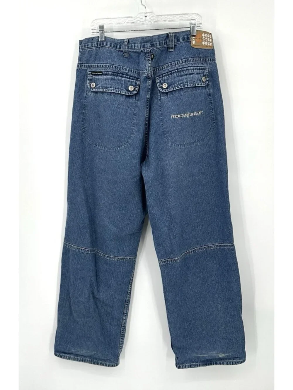 Y2K ROCAWEAR JEANS relaxed baggy denim 40 streetwear hip hop urban 90s retro
